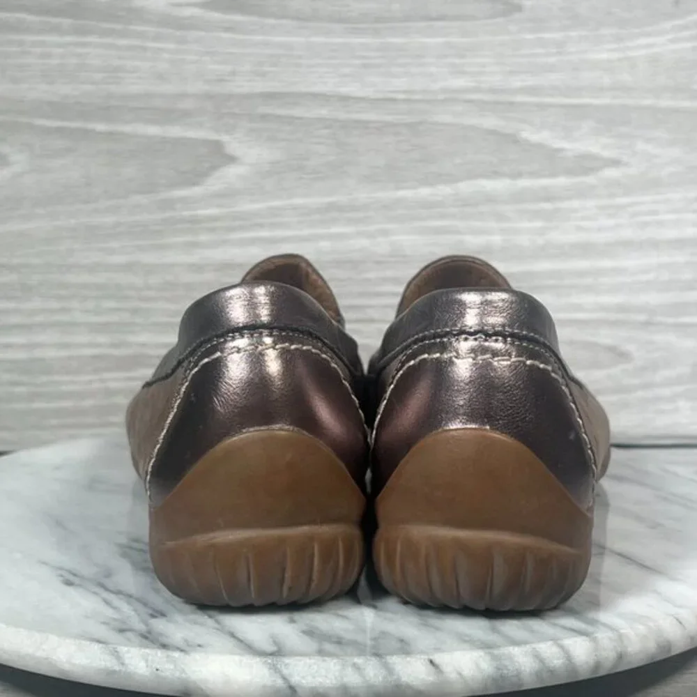 Gabor Moccasins‎ Womens 6.5 Slip On Loafers Brown Leather Comfort Soft Handmade - Picture 5 of 15